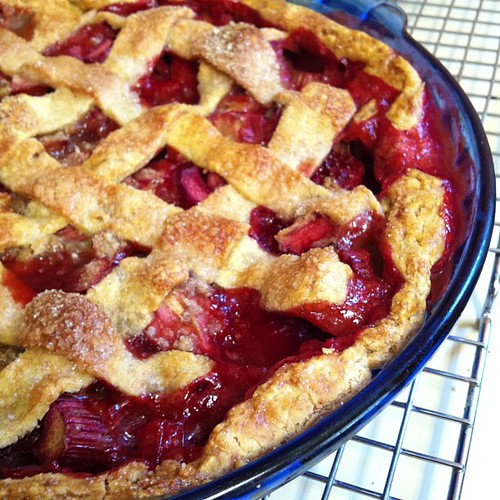Strawberry Rhubarb pie #gluten-free