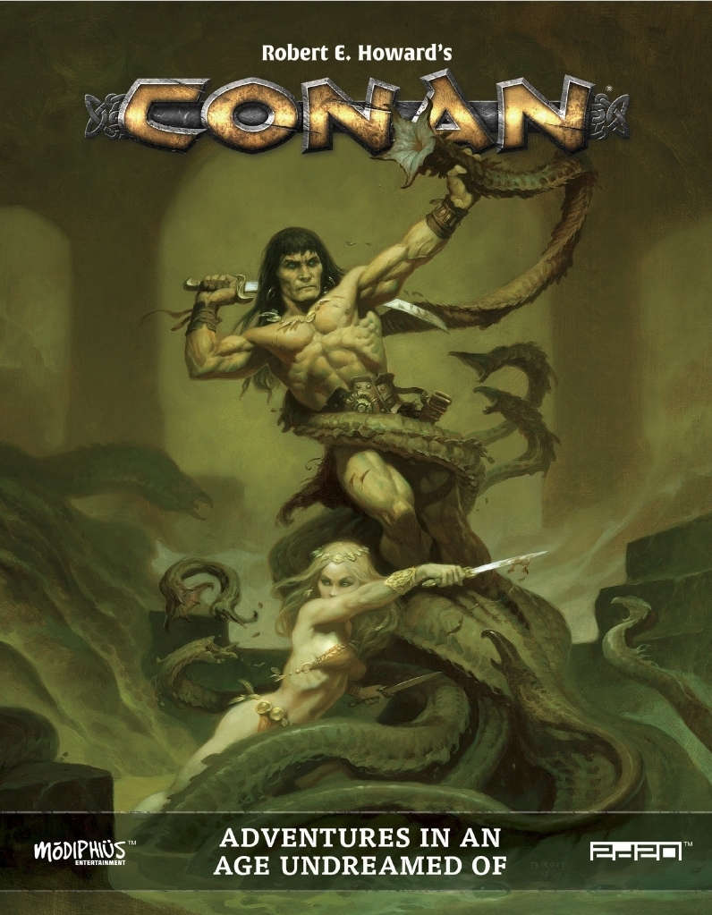 Cover of the Modiphius Conan RPG rulebook