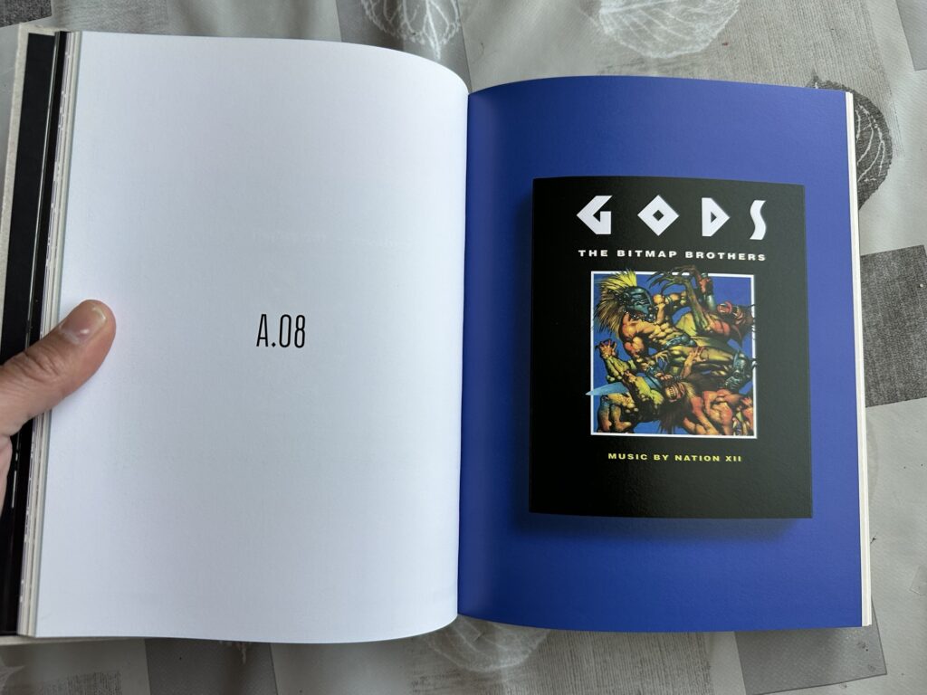  A page showing the cover of the "Gods" video game