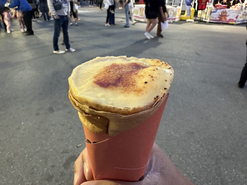 Crepe creme brulee