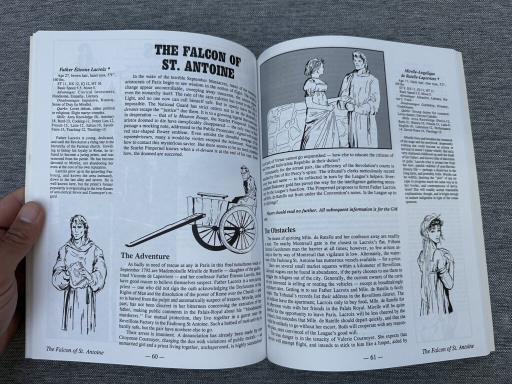 The first of four adventures, in which you try to save a priest who is soon to be arrested for not acknowledging the dissolution of Rome's power over the Church, among other transgressions.