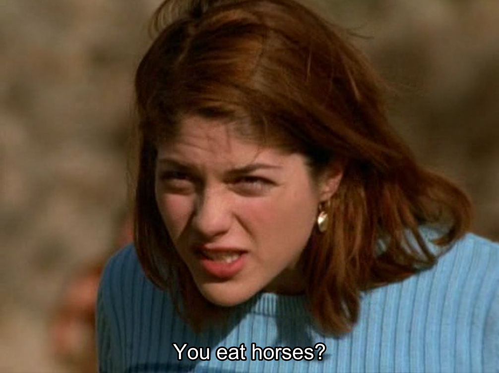 You eat horses?