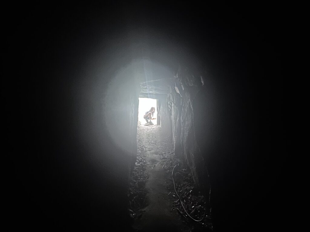 A view from the chamber inside, looking out.