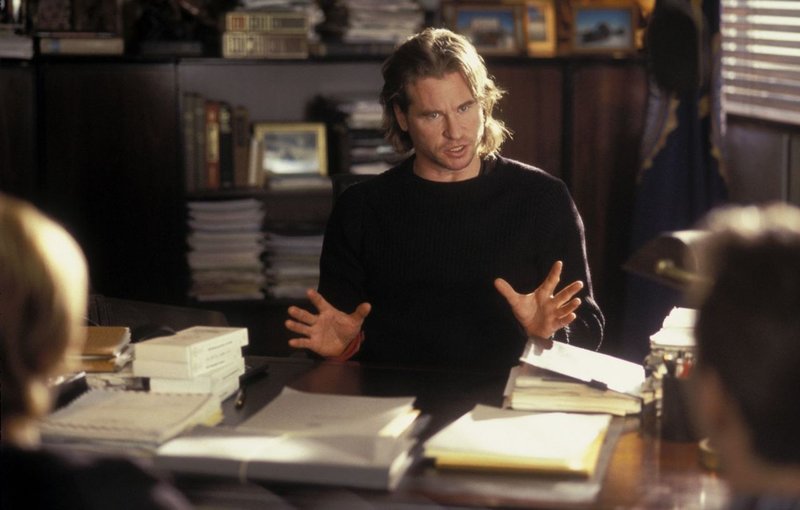 Val Kilmer explains some vague stuff about criminal profiling, so far from actual criminal profiling that this movie must be set in a parallel universe where the human brain works differently.