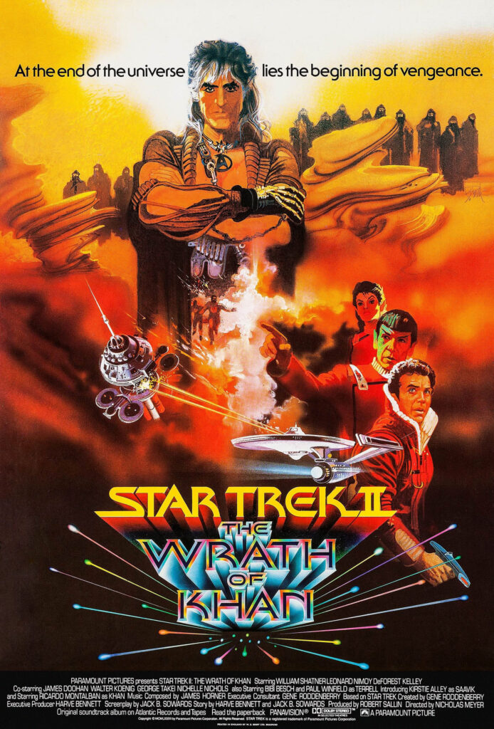 Movie poster for Star Trek II : The Wrath of Khan