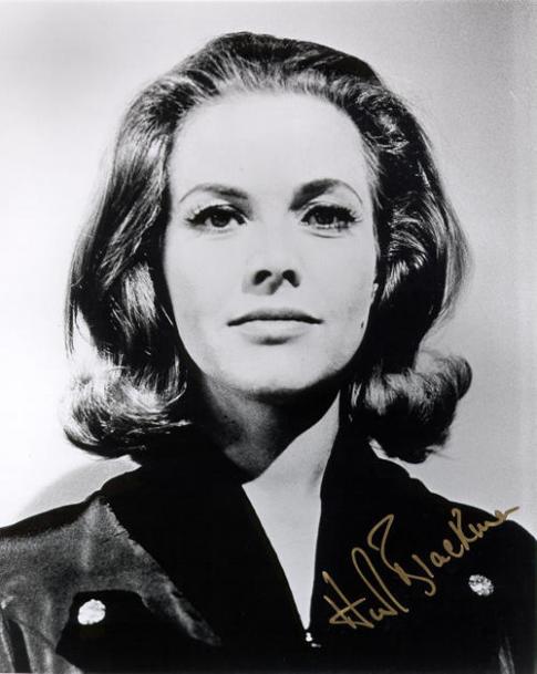 A signed picture of Honor Blackman as Cathy Gale.