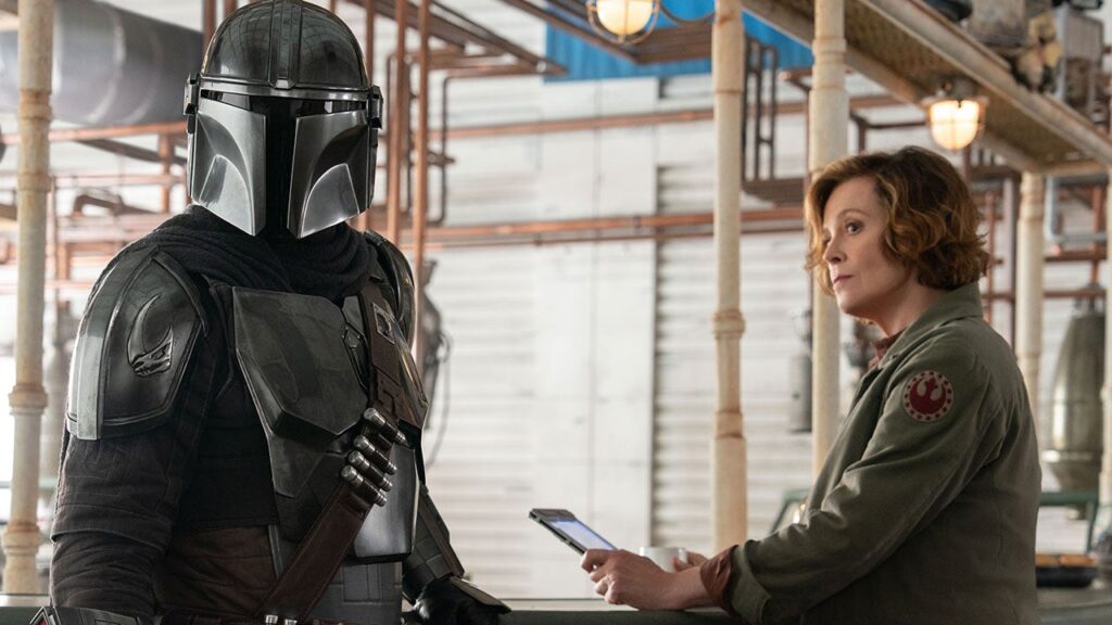Sigourney Weaver is maybe wonder what she's doing here. Pablo Pascal is probably not here on set with her, and waiting to collect his check from an ADR booth.