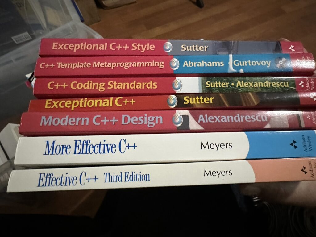 Exceptional C++ Style by Sutter
C++ Template Metaprogramming by Abrahams and Gurtovoy
C++ Coding Standards by Sutter and Alexandrescu
Exceptional C++ by Sutter
Modern C++ Design by Alexandrescu
More Effective C++ by Meyers
Effective C++ by Meyers