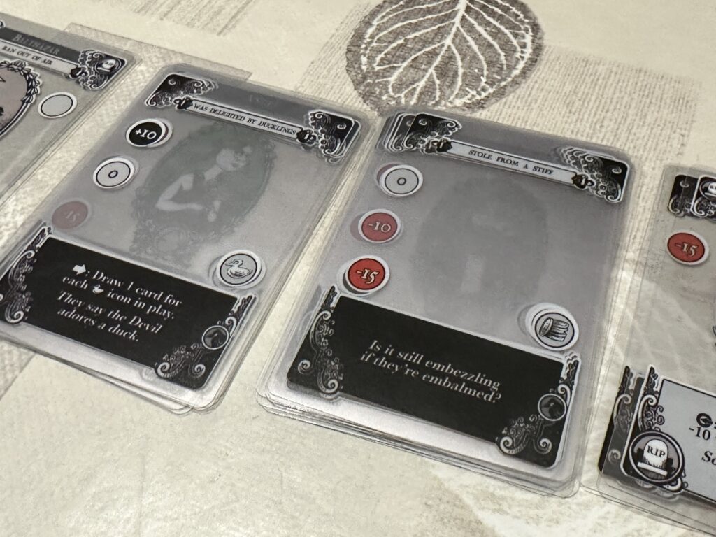 Like it, says, some Gloom cards