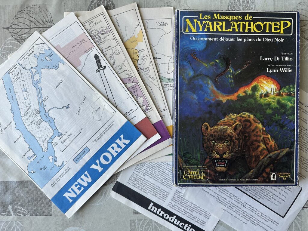 Masks of Nyarlathotep, original French edition.