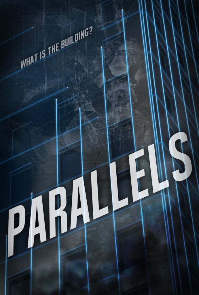 The poster for "Parallels", which is basically "Sliders" but the parallel universe travelling device is a whole building, and it stars Jessica Rothe, both of which are good enough to grab my attention
