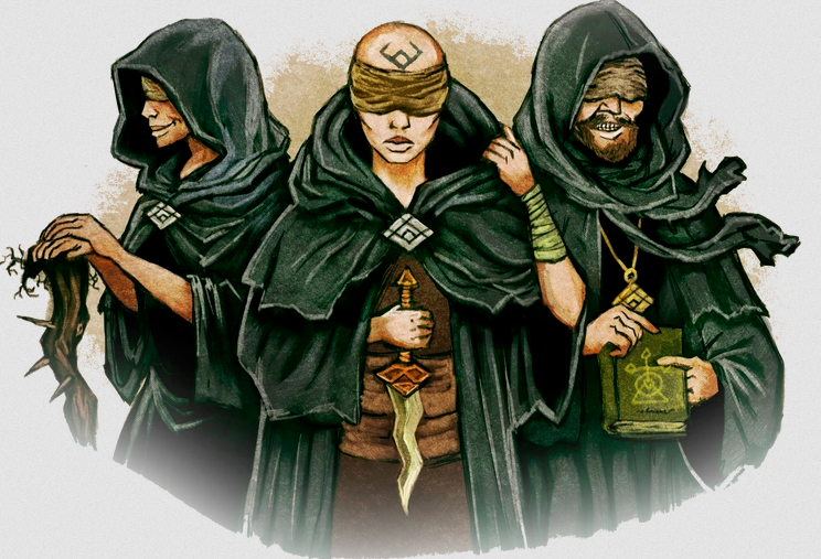 Three cultists of Sathmog, blindfolded. My players killed them without any remorse. I tried to make them feel bad about it by saying that, technically, the cult of Sathmog has been the traditional faith of the Misty Vale for the past couple centuries, and that the players are enacting colonialist persecution against it... they didn't want to hear it :D