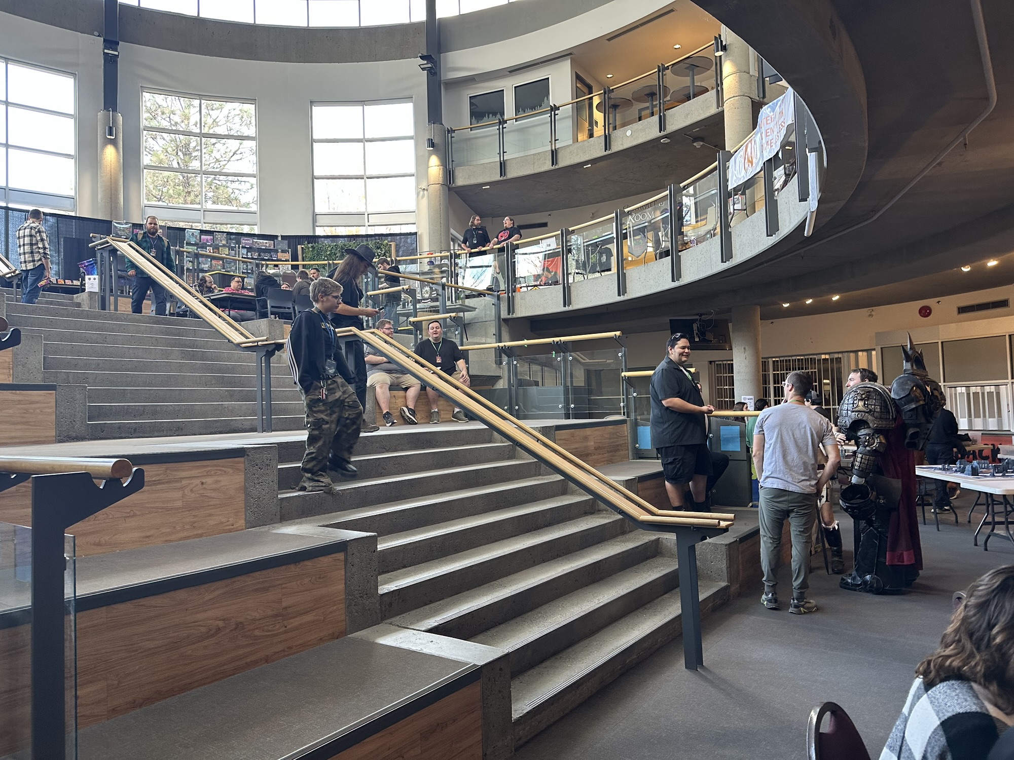 The main atrium at the centre of the convention 