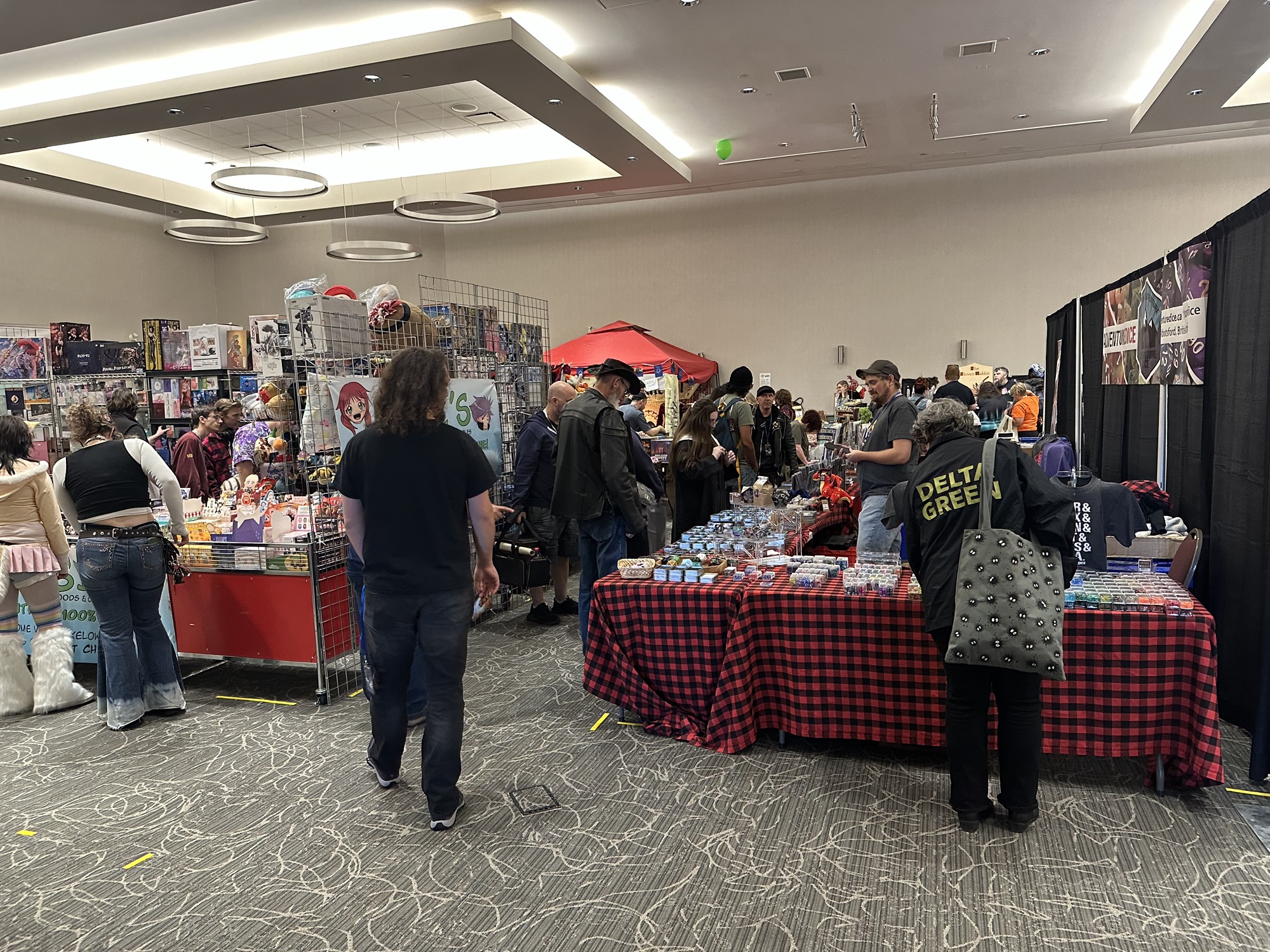 Some of the vendor booths