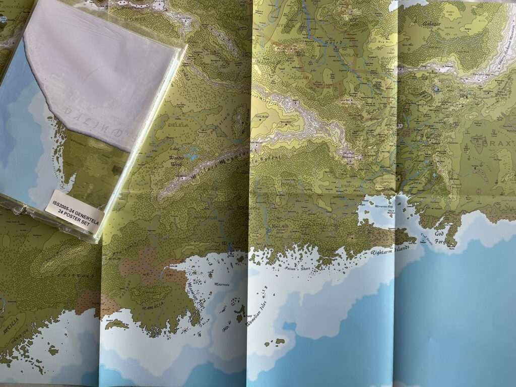 One of the Glorantha map posters. This one covers Dragon Pass, southern Peloria, eastern Maniria, and a bit of Prax and Balazar.